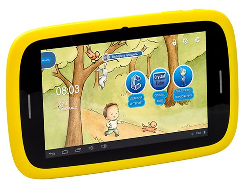 фото Планшет  Qumo Kids Tab 2 4Gb Yellow-Blue