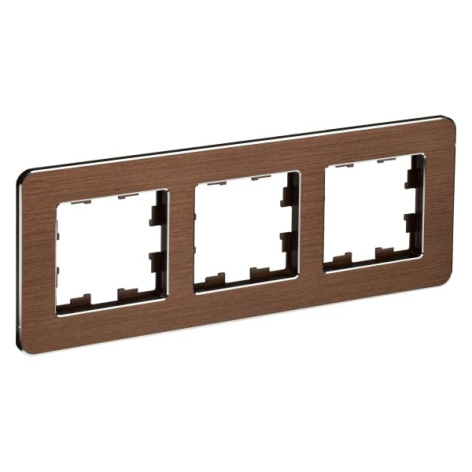 Изображение товара Тройная рамка для розеток и выключателей IEK BR-M32-M-21-K30 коричневая