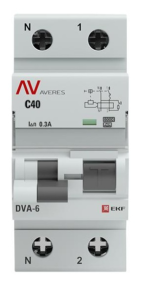 фото Автомат дифференциальный EKF rcbo6-1pn-40C-300-a-av в Красноярске