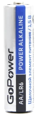 

Батарейка GoPower LR6 00-00015599 AA Shrink 2 Alkaline 1.5V (2/40/800), LR6