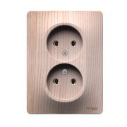 фото Розетка двухместная с заземлением  Systeme Electric GSL001524