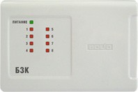 

Блок Болид БЗК исп.01 защитный коммутационный, предназначен для распределения тока источника питания по 8 каналам с индивидуальной защитой, БЗК исп.01