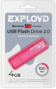 фото Накопитель USB 2.0 Exployd EX-4GB-620-Red