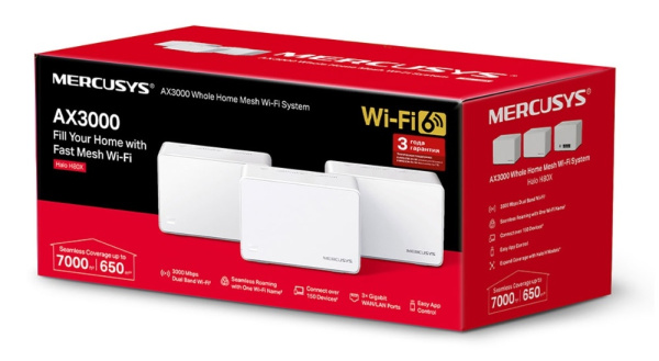 фото Маршрутизатор  Mercusys Halo H80X(3-pack) в Санкт-Петербургe