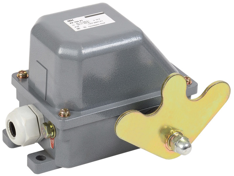 

Выключатель концевой IEK KV-1-704-1 КУ-704 У1, W- образный рычаг, 10А, IP44, 2 эл. цепи,, KV-1-704-1