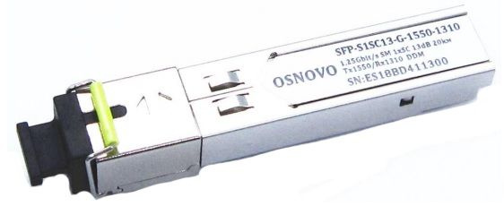 фото Модуль  OSNOVO SFP-S1SC13-G-1550-1310-I в Самаре