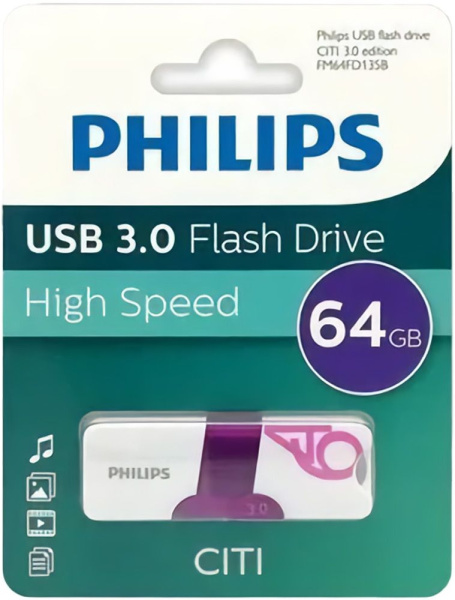 фото Накопитель USB 3.0 64GB Philips FM64FD135B/97 в Омске