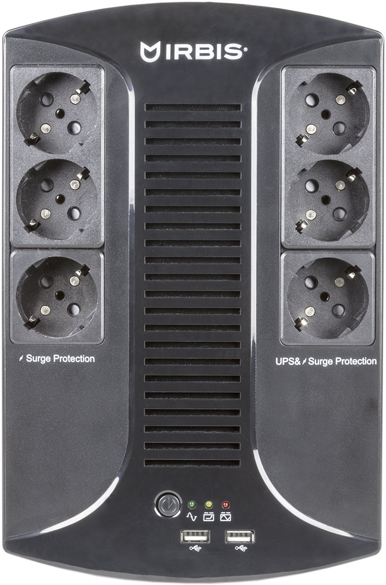 

Источник бесперебойного питания Irbis ISBR800E Personal plus 800VA/480W, line-Interactive, AVR, 6xSchuko outlets(3 Surge & 3 batt), 2 USB charger, ISBR800E