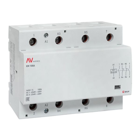 Изображение товара Контактор EKF km-av-6-100-22-230V для управления электрическими цепями