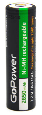 

Аккумулятор GoPower HR6 00-00015318 AA BL2 NI-MH 2850mAh (2/20/240), HR6