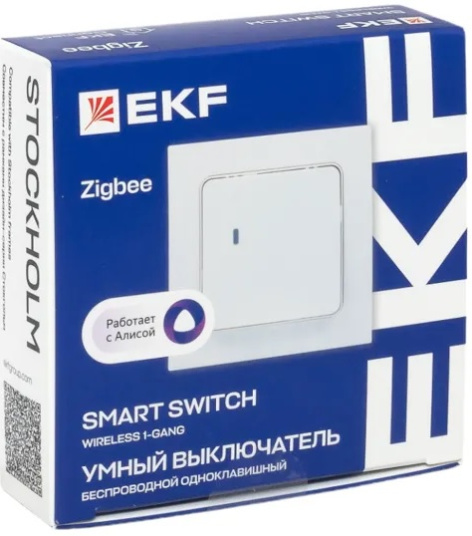 фото Выключатель умный EKF RCV-ST1-WS-ZB в Красноярске