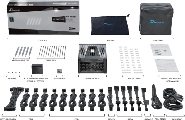 фото Блок питания ATX SeaSonic PRIME TX-1300 в Казани