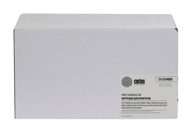 Изображение товара Картридж Cactus CS-CE390XD для HP LaserJet M4555MFP черный 4930 рублей