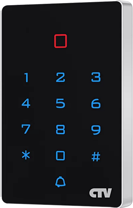 

Контроллер-считыватель CTV CTV-KR10 EM-WF с сенсорной клавиатурой для считывания кодов бесконтактных идентификаторов формата EM-MARINE и возможностью, CTV-KR10 EM-WF