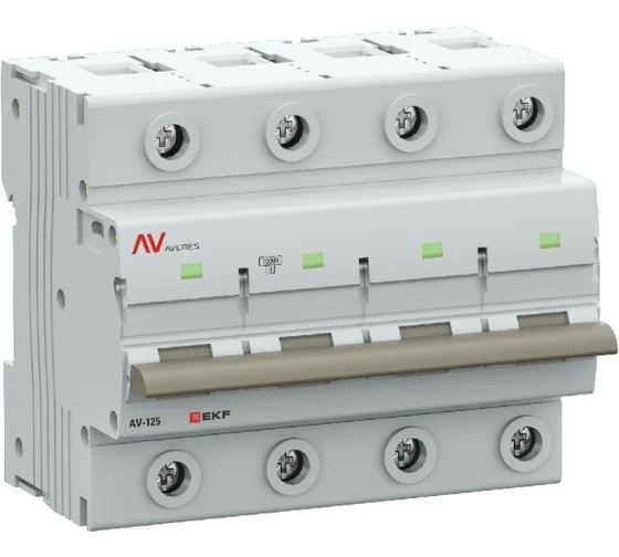 

Автоматический выключатель EKF mcb125-4-125C-av AV-125 4P 125A (C) 10kA AVERES, mcb125-4-125C-av