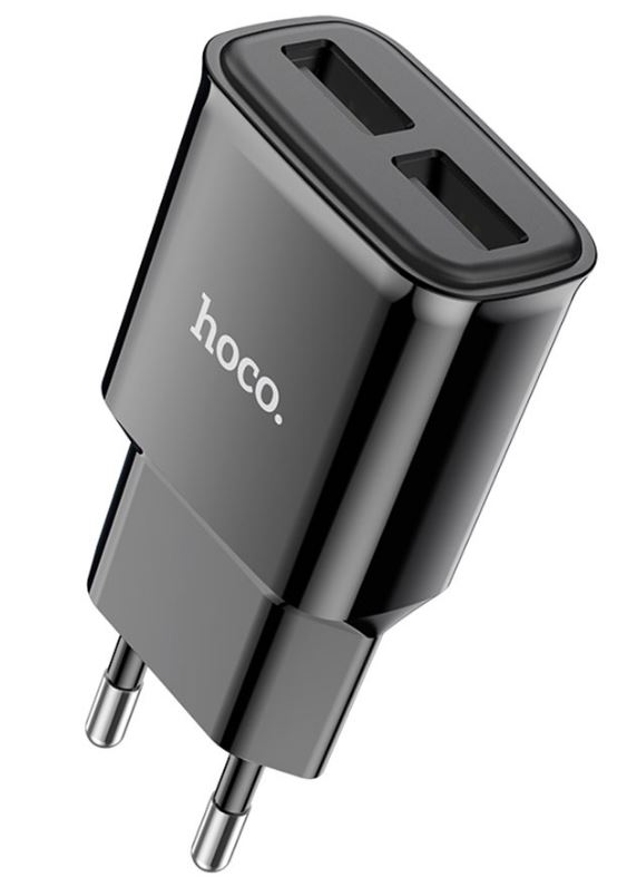 

Зарядное устройство сетевое Hoco C88A Star 6931474749482 2 USB, 2400mA, пластик, цвет: чёрный (1/12/120), C88A Star