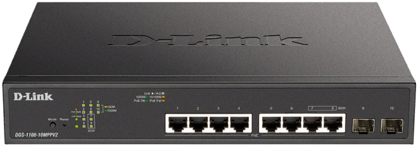 фото Коммутатор управляемый D-link DGS-1100-10MPPV2/A3A в Уфе