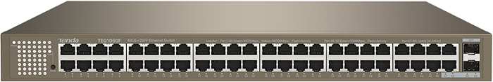 

Коммутатор Tenda G1050F 48x10/100/1000, 2x10/100/1000 SFP, 19", G1050F