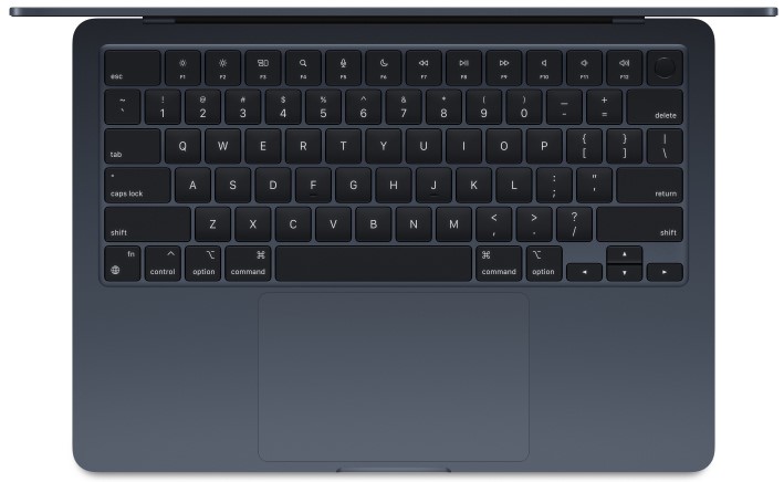

Ноутбук Apple MacBook Air 13 MRXV3 13-inch M3 chip with 8-core CPU and 8-core GPU, 8GB, 256GB SSD - Midnight, MacBook Air 13 (2024)