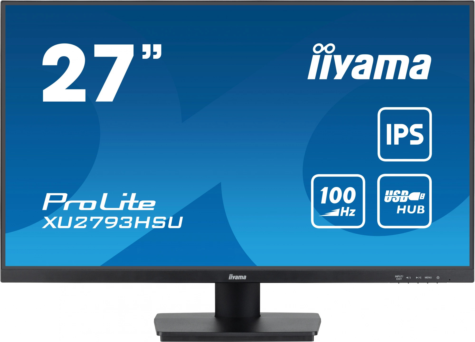 

Монитор 27" Iiyama ProLite XU2793HSU-B6 1920x1080 IPS LED 1ms 16:9 250cd 178гр/178гр FHD 100Hz HDMI DP USB черный, ProLite XU2793HSU-B6