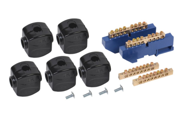 Изображение товара Комплект IEK MKM-40-2 для сборки этажных щитов с шинами N, PEN и зажимом