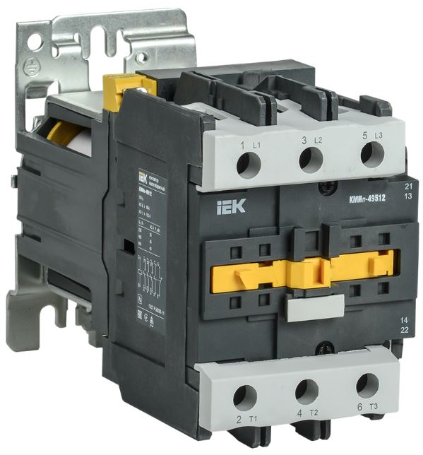 

Контактор IEK KMD41-080-024-11 КМИп-48012 80А 24В/АС3 1NO;1NC, KMD41-080-024-11