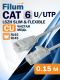фото Кабель патч-корд U/UTP 6 кат. 0.15м Filum FL-U6-C-LSZH-SLIM-0.15M в Санкт-Петербургe