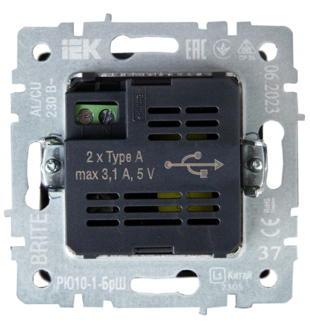 фото Розетка USB  IEK BR-U21-D31-K37 в Уфе