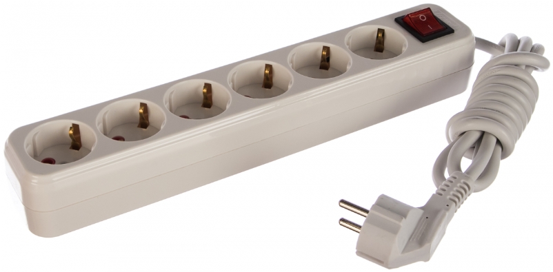 

Удлинитель Lezard 720-0602-602 Lila 6х2м с заземл. 16А IP20 с выкл., 720-0602-602