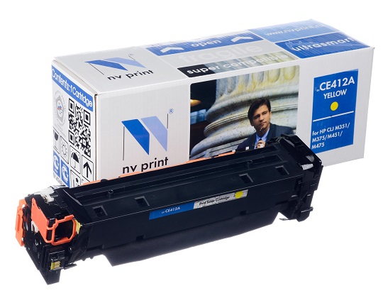 

Картридж NVP NV-CE412AY Yellow для CLJ Color M351/M375/M451/M475 (2600k), NV-CE412AY