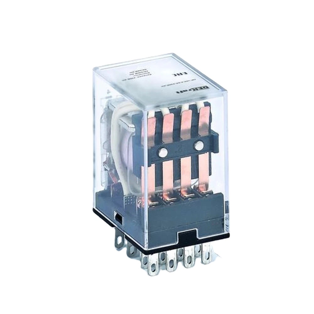 

Реле промежуточное DEKraft 23896DEK 4 конт. с LED инд. 5А 36В AC ПР-102, 23896DEK