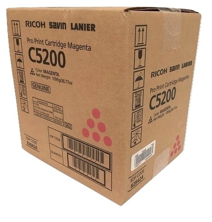 

Картридж Ricoh Pro Print Cartridge Magenta C5200 828428 Тонер пурпурный тип C5200. Ресурс 24 000 отп (A4, 8,75% заполнения), ресурс 42 000 отп (A4, 5%, Pro Print Cartridge Magenta C5200