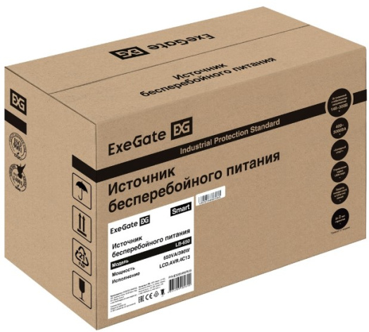 фото Источник бесперебойного питания  Exegate Smart LB-650.LCD.AVR.4C13 в Санкт-Петербургe