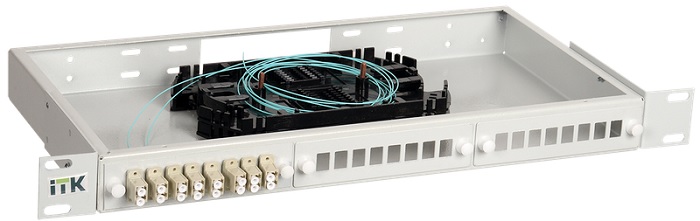

Кросс оптический настенный ITK FOBX24-1U-4LCUD03 1U укомплектованный: LC (duplex) 4шт; (OM3), FOBX24-1U-4LCUD03