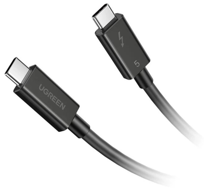 

Кабель UGREEN L703 45996_ ThunderboltTM 5 Cable 5A Max. Длина: 1м. Цвет: черный, L703