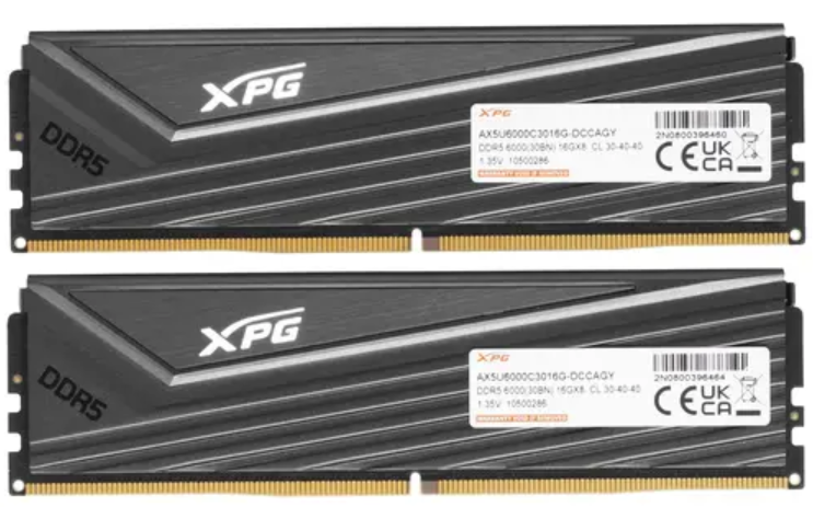 

Модуль памяти DDR5 32GB (2*16GB) ADATA AX5U6000C3016G-DCCAGY XPG CASTER PC5-48000 6000MHz CL30 heatsink 1.35V, AX5U6000C3016G-DCCAGY