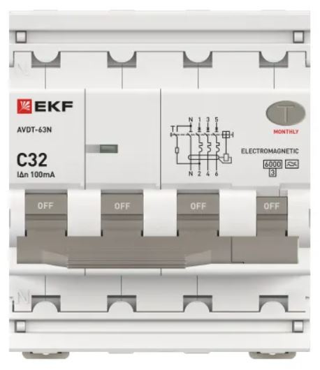 фото Автомат дифференциальный EKF D63N46MA32C100 в Санкт-Петербургe
