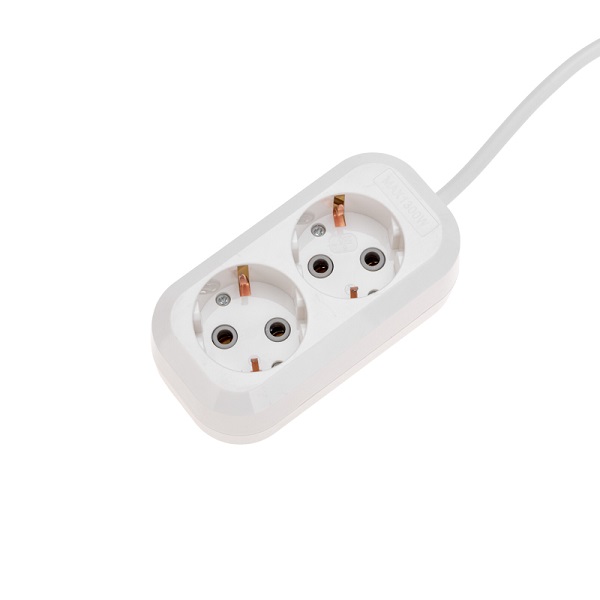 

Удлинитель PROconnect 13-4204 2 гнезда, 5м, 3х0,75мм2, с/з, белый, 13-4204