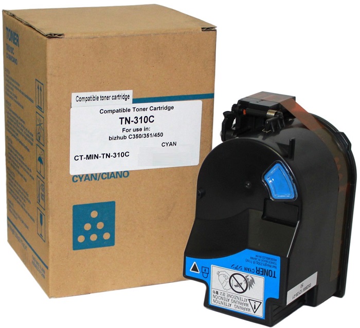 

Тонер ELP CT-MIN-TN-310C для Konica-Minolta bizhub C350/351/450 TN-310C cyan, CT-MIN-TN-310C