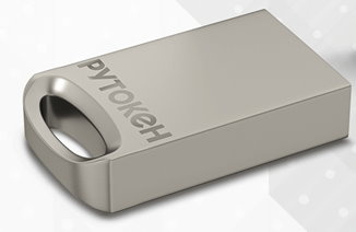 Изображение товара Активный электронный идентификатор Рутокен ЭЦП 3.0 3220 metal с сертификацией ФСТЭК