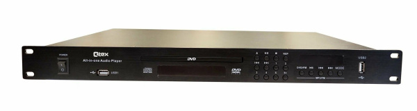 Изображение товара Медиаплеер Qtex QAS ASD6 с USB, FM радио и Bluetooth для 19-дюймовых стойка