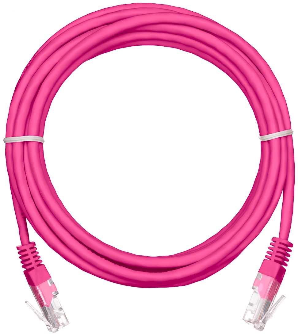 

Кабель патч-корд U/UTP 5e кат. 3м Netlan EC-PC4UD55B-BC-PVC-030-PK-10 2хRJ45/8P8C 26AWG(7x0.16 мм), чистая медь, PVC нг(B), розовый, уп/10шт, EC-PC4UD55B-BC-PVC-030-PK-10