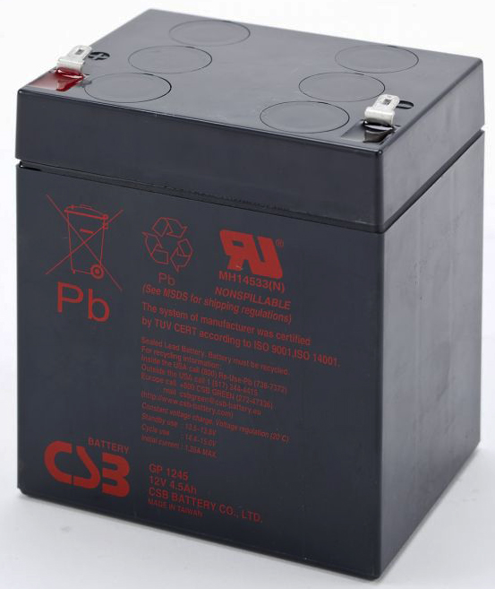 

Батарея CSB GP 1245 12В, 4.5Ач, 92.8х69.6х108мм, GP 1245
