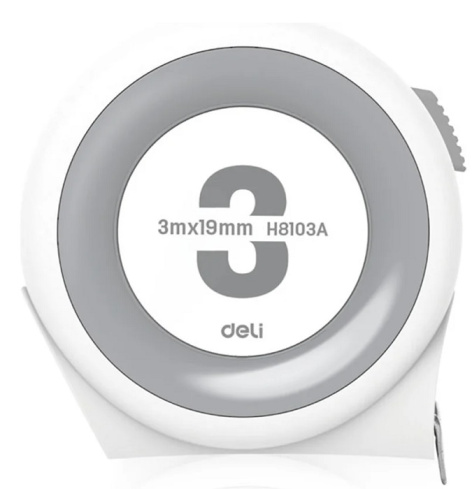 Изображение товара Рулетка Deli H8103A 3 метра с автостопом и поясным креплением