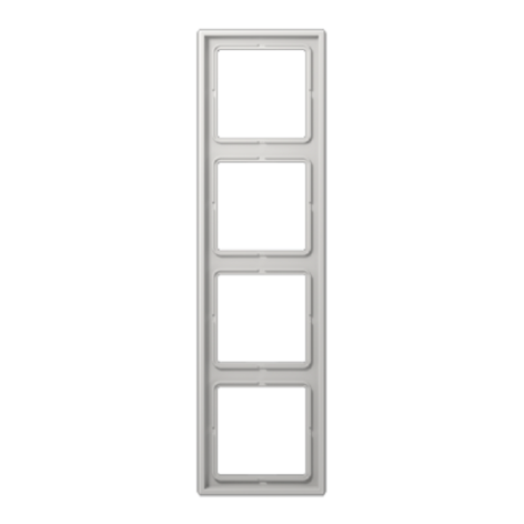 Изображение товара Рамка Jung LS984LG для 4 постов  серия LS 990 вертикальная и горизонтальная установка