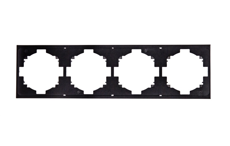 

Рамка четверная KRANZ KR-78-0754-5 MIELE STRONG антрацит, KR-78-0754-5