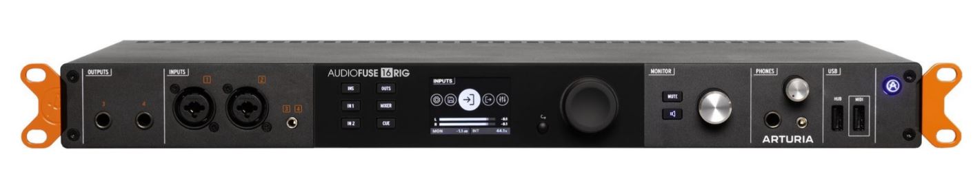 

Аудиоинтерфейс Arturia Audiofuse 16 Rig 831001 24бит/192кГц, 2 комбо входа XLR/1/4", 16 аналоговых входов, 10 аналоговых выходов, 2 выхода для наушник, Audiofuse 16 Rig