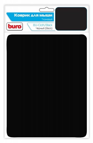 

Коврик для мыши Buro BU-CLOTH чёрный, 230x180x3мм, BU-CLOTH