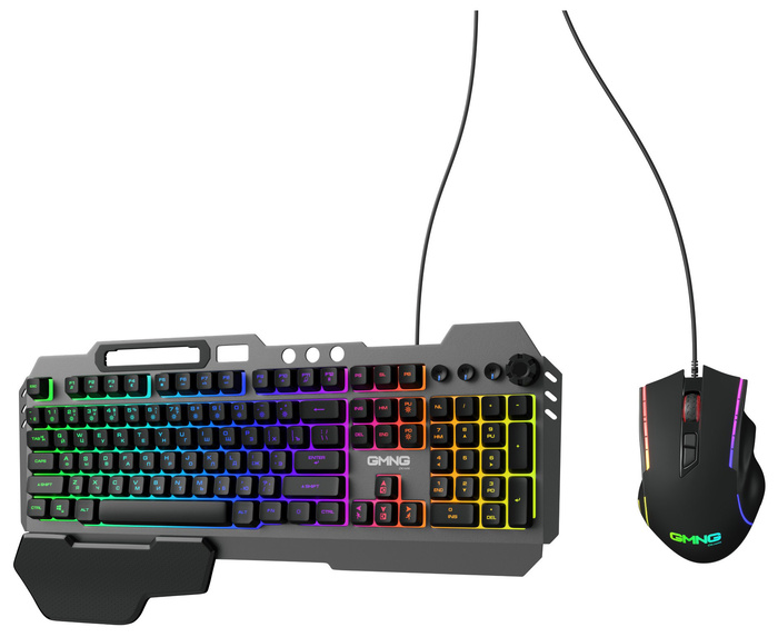 

Клавиатура и мышь Oklick GMNG 700GMK клав:черный мышь:черный USB Multimedia LED (1533156), GMNG 700GMK