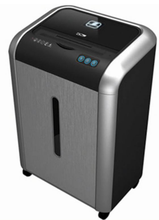 

Уничтожитель бумаг Bulros 850С 2x10мм, чёрный/серебро дверь, контур, 850С